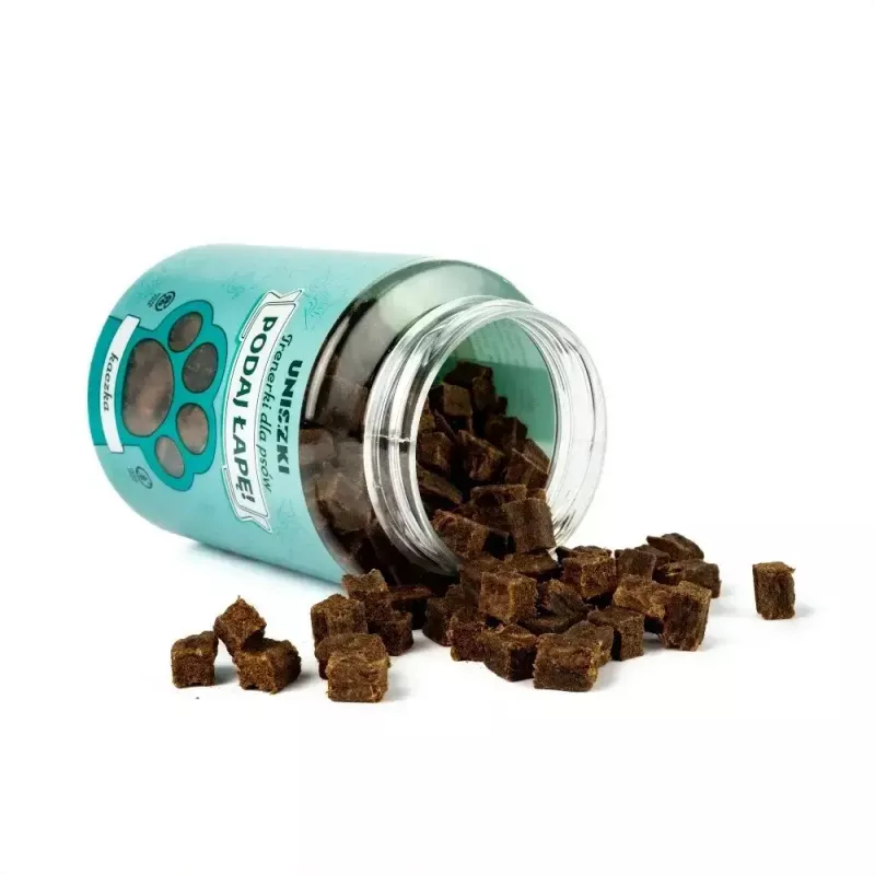 Training treats UNISZKI Trenerki kaczka 150 g – duck-flavored dog training snacks