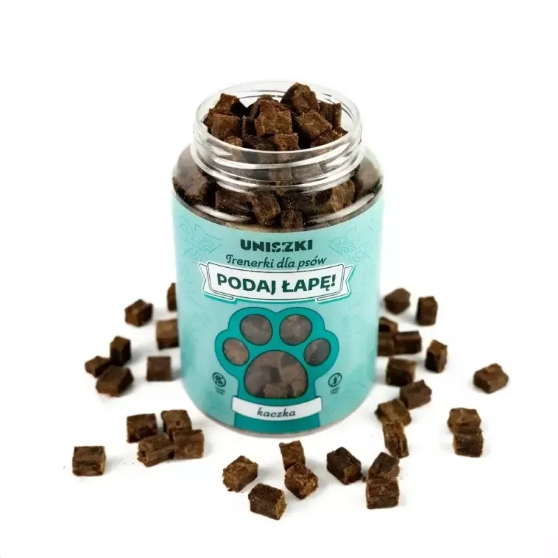 Training treats UNISZKI Trenerki kaczka 150 g – duck-flavored dog training snacks