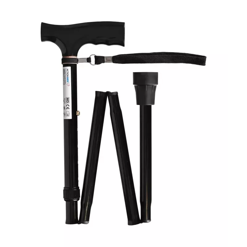 ActionMed LI100AM folding walking cane, black