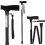 ActionMed LI100AM folding walking cane, black