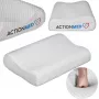 Orthopedic cervical pillow ActionMed CERVICAL MED PILLOW PO100AM — foam filler, 550×360×120 mm, washable cover, white