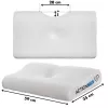 Orthopedic pillow ActionMed PO200AM — anatomical foam pillow for head and neck, 590×350 mm, max height 11 cm, washable cover