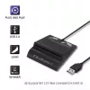 Card reader QOLTEC Smart ID Card Reader Intelligenst Model 50636 USB Type C