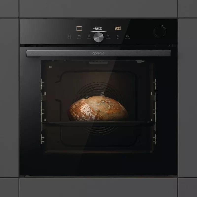 Gorenje G600 Elektrisk ugn BPSA6747DGWI RAL9005, Large, Electric, 77 L, 3500 W, 77 L, 2300 W