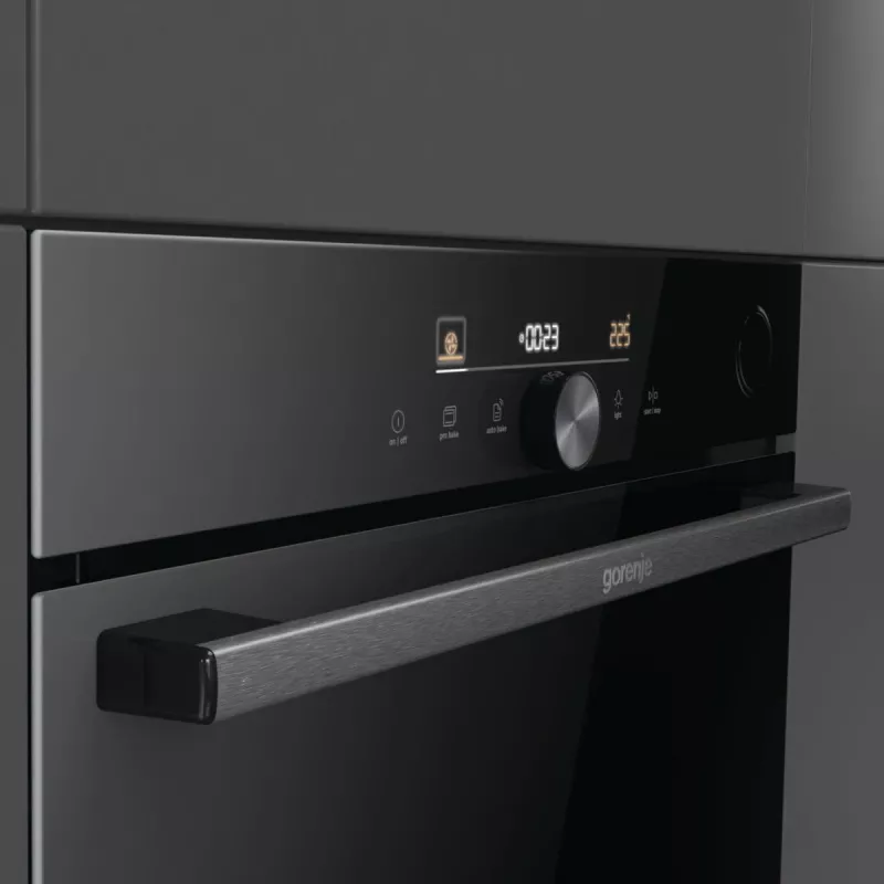 Gorenje G600 Elektrisk ugn BPSA6747DGWI RAL9005, Large, Electric, 77 L, 3500 W, 77 L, 2300 W