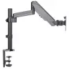 Manhattan Desk Mount for TV & Monitors (Full Motion Gas Spring), For screens 13 inch to 27 inch, Clamp or Grommet Assembly, VESA compatibility: 75x75mm and 100x100mm - check the dimensions of the four mounting holes on back of screen to ensure it fits, Max 8kg, Bracket