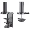 Manhattan Desk Mount for TV & Monitors (Full Motion Gas Spring), For screens 13 inch to 27 inch, Clamp or Grommet Assembly, VESA compatibility: 75x75mm and 100x100mm - check the dimensions of the four mounting holes on back of screen to ensure it fits, Max 8kg, Bracket
