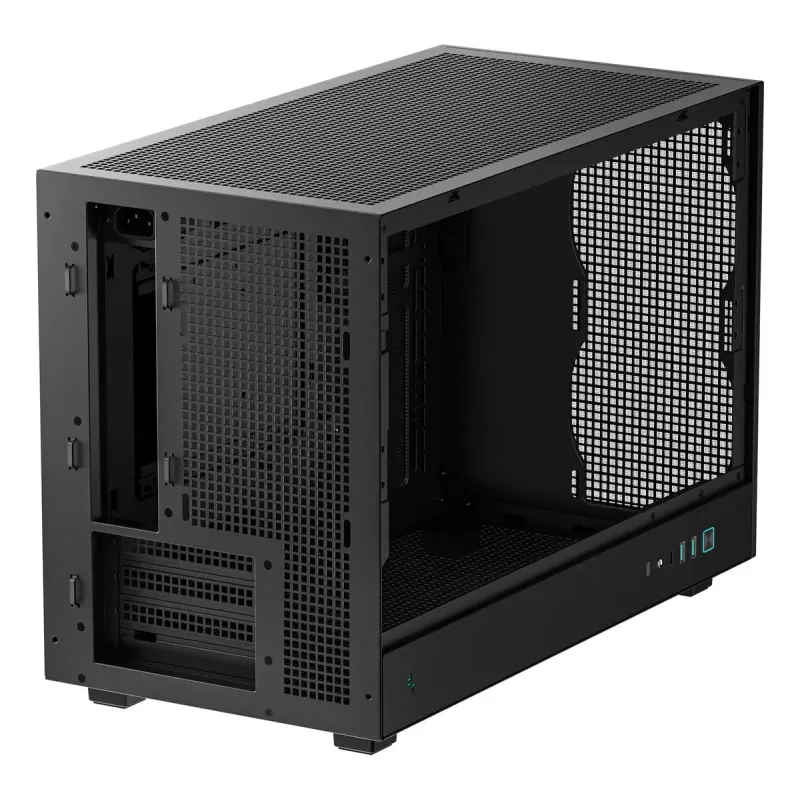 PC case DeepCool CH260 Micro Tower Black — Micro-ATX/Mini-ITX, tempered glass, USB-C, max GPU 413 mm