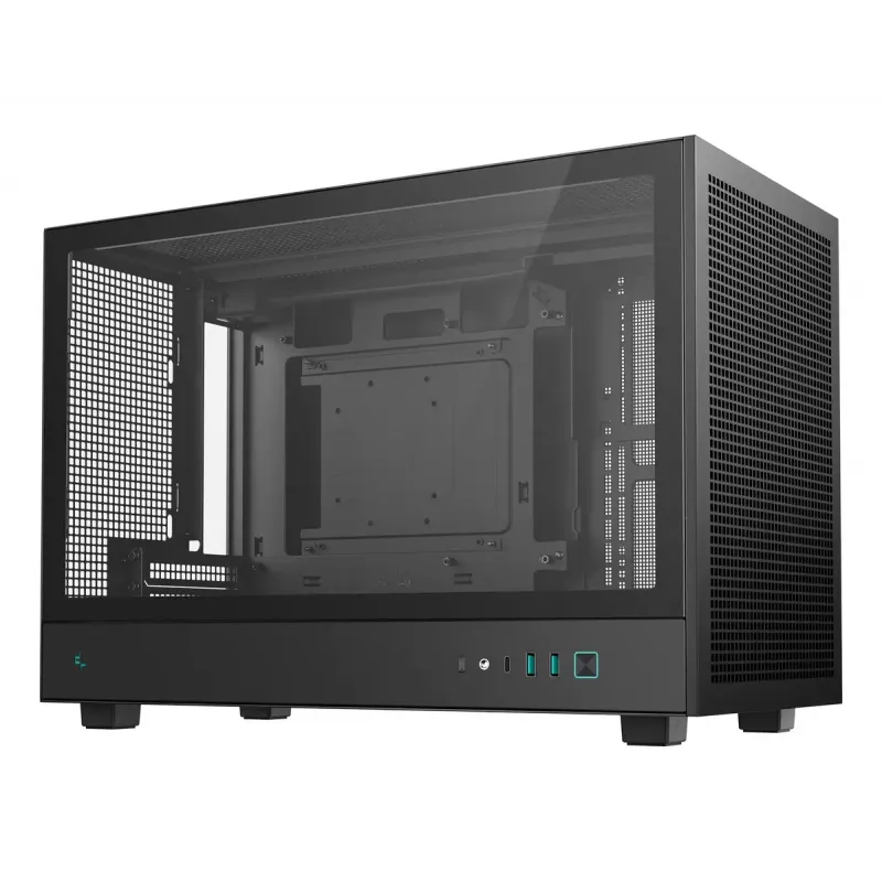 PC case DeepCool CH260 Micro Tower Black — Micro-ATX/Mini-ITX, tempered glass, USB-C, max GPU 413 mm
