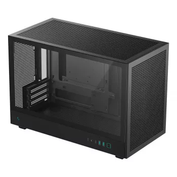 PC case DeepCool CH260 Micro Tower Black — Micro-ATX/Mini-ITX, tempered glass, USB-C, max GPU 413 mm