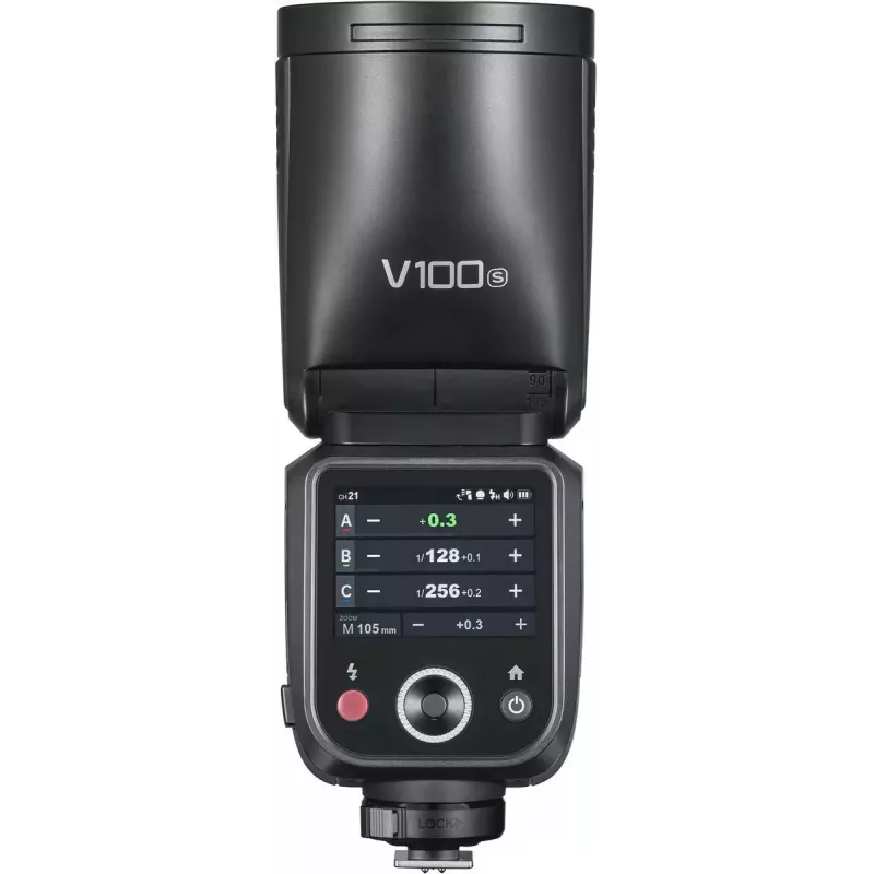 Flash Godox V100 for Sony — portable 100 Ws camera flash, built-in rechargeable battery
