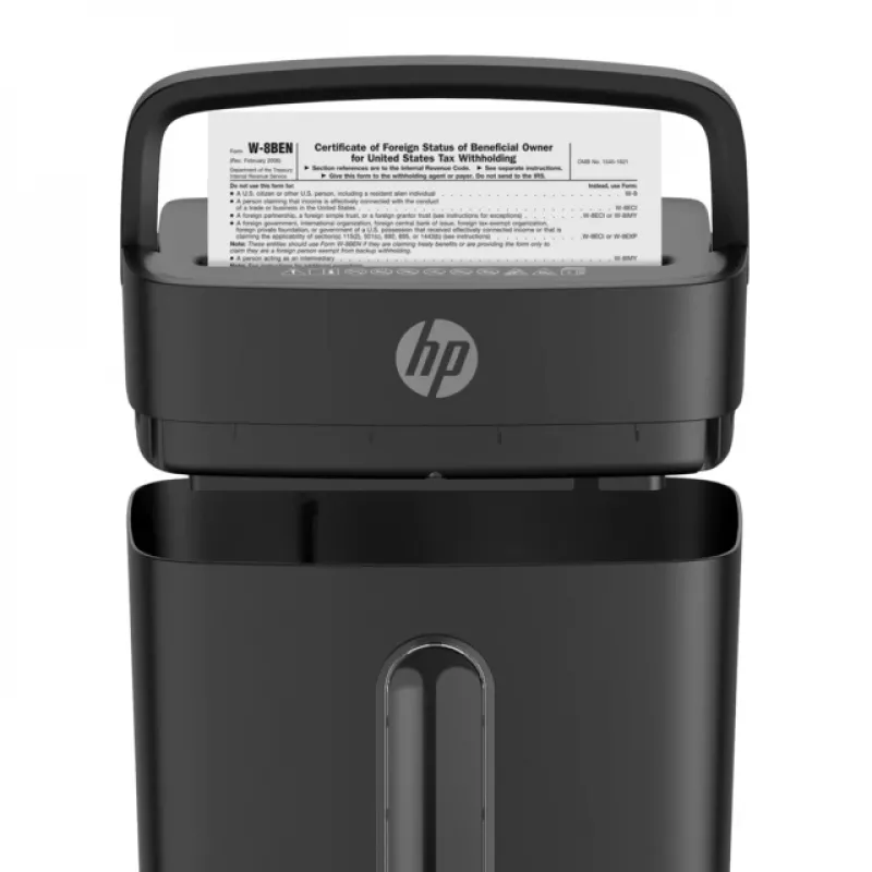 HP One Shred 6CC paper shredder Particle-cut shredding 68 dB Black