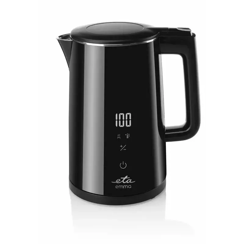 Electric kettle ETA Emma 1.5 L 2200 W stainless steel, black, 360° base
