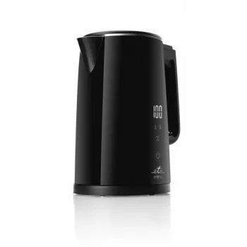 Electric kettle ETA Emma 1.5 L 2200 W stainless steel, black, 360° base