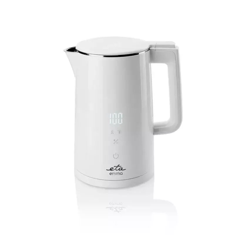 Electric kettle ETA 1.5 L 2200 W White stainless steel with adjustable thermostat
