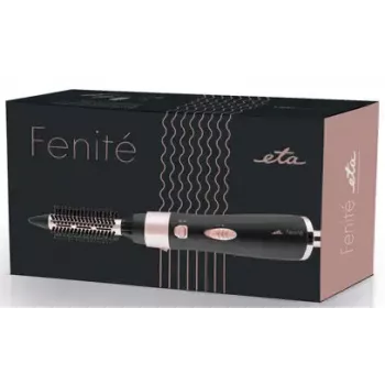 Hot air brush ETA Fenite Edition, Airflow, 1000 W, ceramic barrel, 2 heat settings, 1.75 m cord, Black/Rose