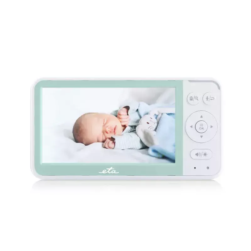 Baby monitor ETA ETA530690000 with flexible camera, white/green, remote visual monitoring