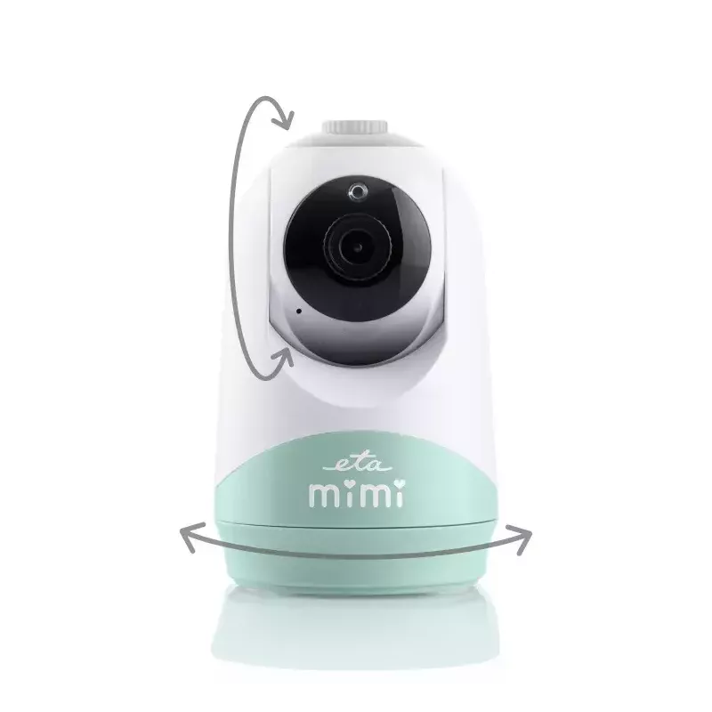 Baby monitor ETA ETA530690000 with flexible camera, white/green, remote visual monitoring