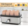 Electric egg cooker ProfiCook 501275 — stainless steel, 7‑egg capacity, omelette/poaching insert