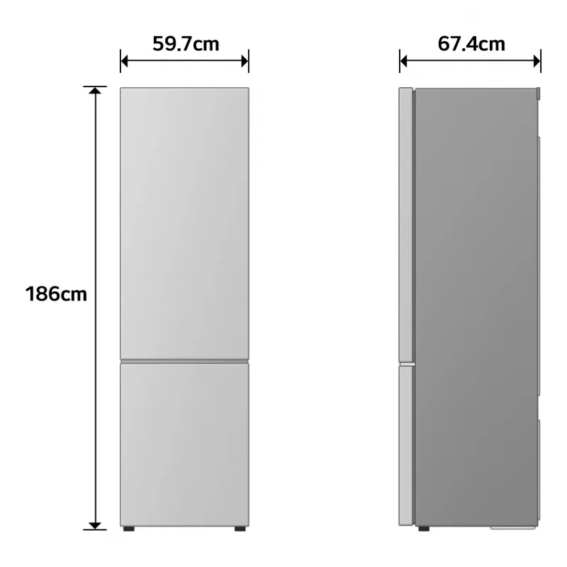 LG GBBSJ10EPY Freestanding 333 L Silver