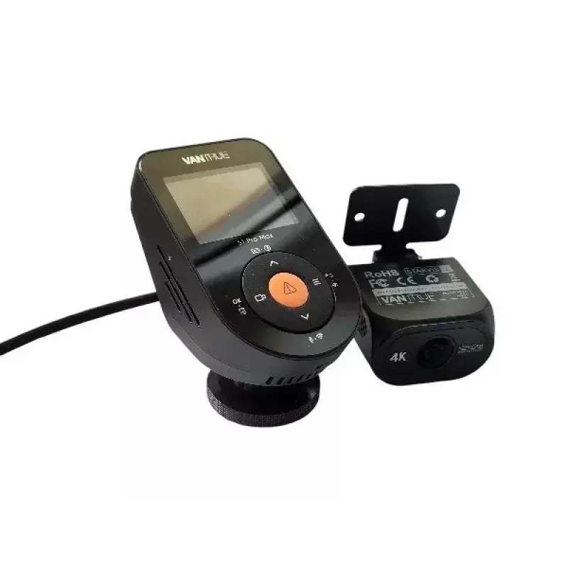 Car dash camera VANTRUE S1PRO MAX — compact 2-channel recorder, 3840×2160 F/1.8, 155° main, Wi‑Fi, GPS, 2 inch display, parking mode, microSD up to 1 TB