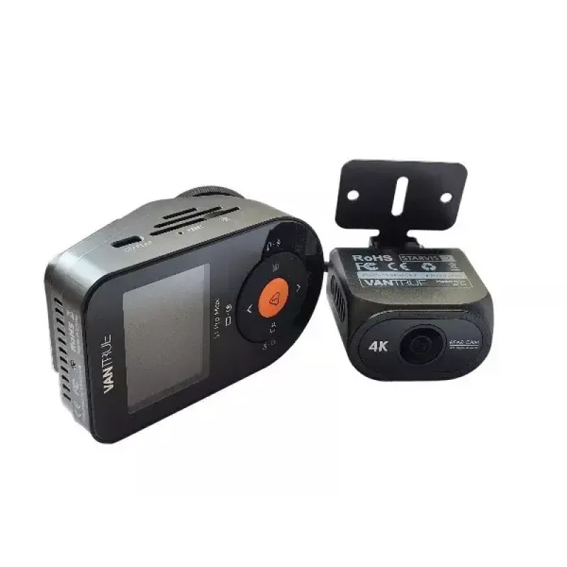 Car dash camera VANTRUE S1PRO MAX — compact 2-channel recorder, 3840×2160 F/1.8, 155° main, Wi‑Fi, GPS, 2 inch display, parking mode, microSD up to 1 TB