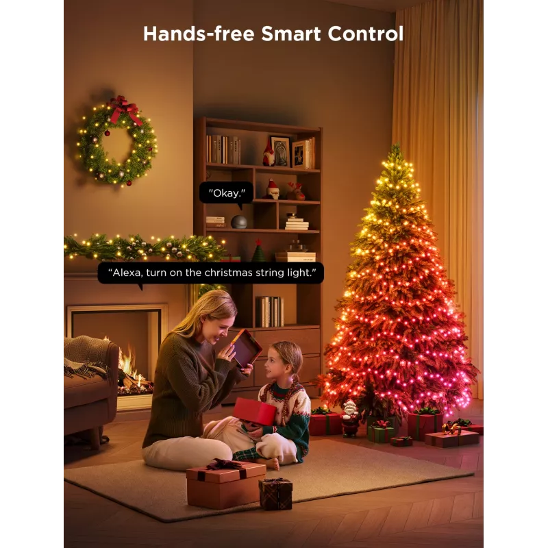 Smart string lights Govee 2S 20 m, Wi‑Fi/Bluetooth, green, 20m length, 2.5m power cable, 6 mm width