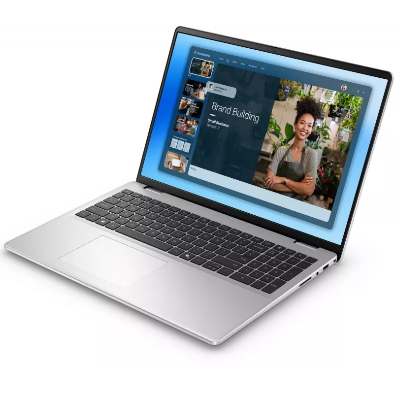 DELL DC16251 Intel Core 7 150U Laptop 40.6 cm (16 inch) Full HD+ 16 GB DDR5-SDRAM 512 GB SSD Wi-Fi 6E (802.11ax) Windows 11 Pro Platinum, Silver