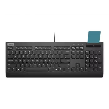 Keyboard Lenovo Smartcard II Wired Estonian Black USB-A Plunger switch