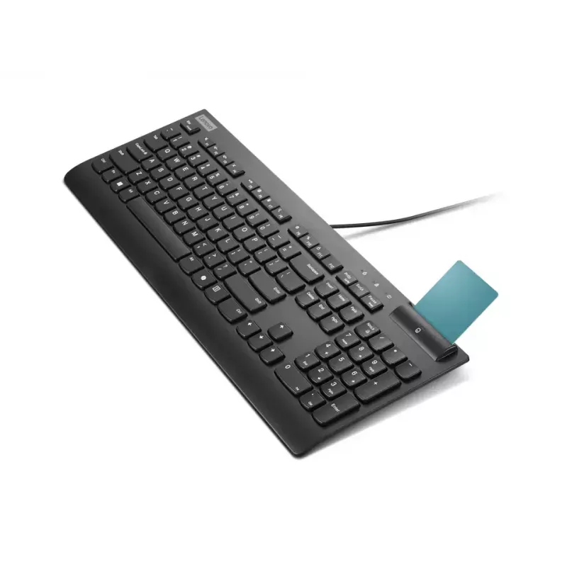 Keyboard Lenovo Smartcard II Wired Estonian Black USB-A Plunger switch