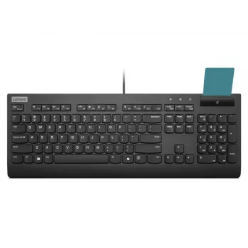 Keyboard Lenovo Smartcard II Wired Estonian Black USB-A Plunger switch