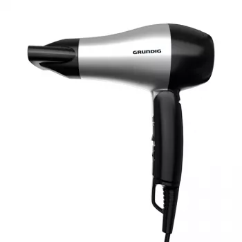 Grundig HD 2200 hair dryer 1200 W Black, Silver