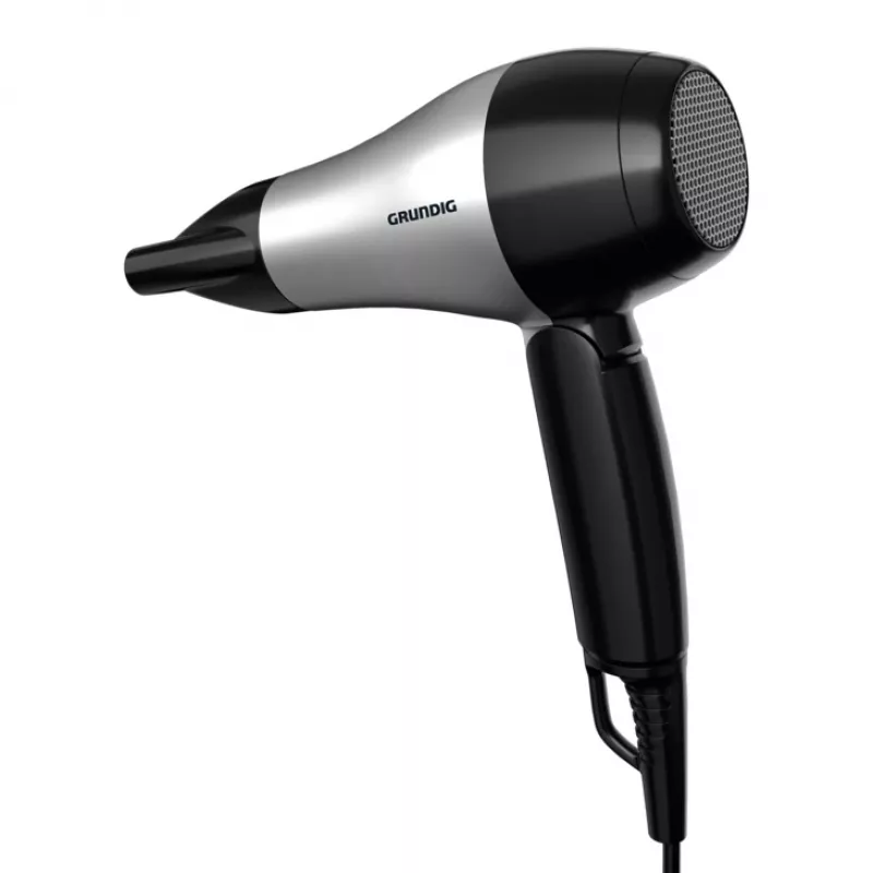 Grundig HD 2200 hair dryer 1200 W Black, Silver