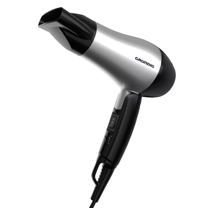 Grundig HD 2200 hair dryer 1200 W Black, Silver