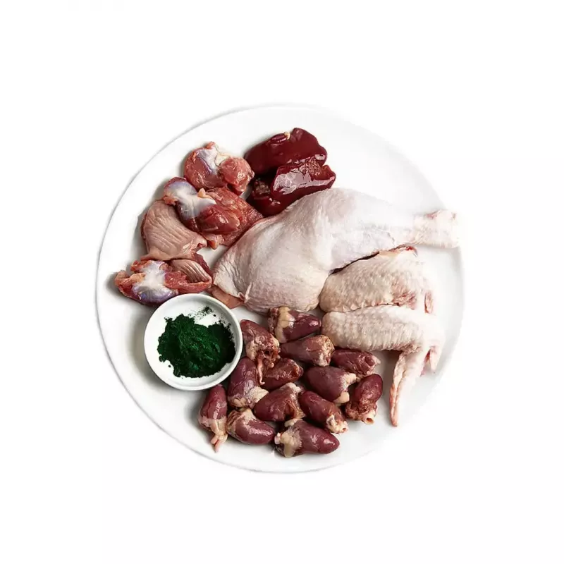 Wet cat food 3coty Chicken with spirulina for kittens and nursing cats 80 g, complete feed, 19% protein, 8% fat