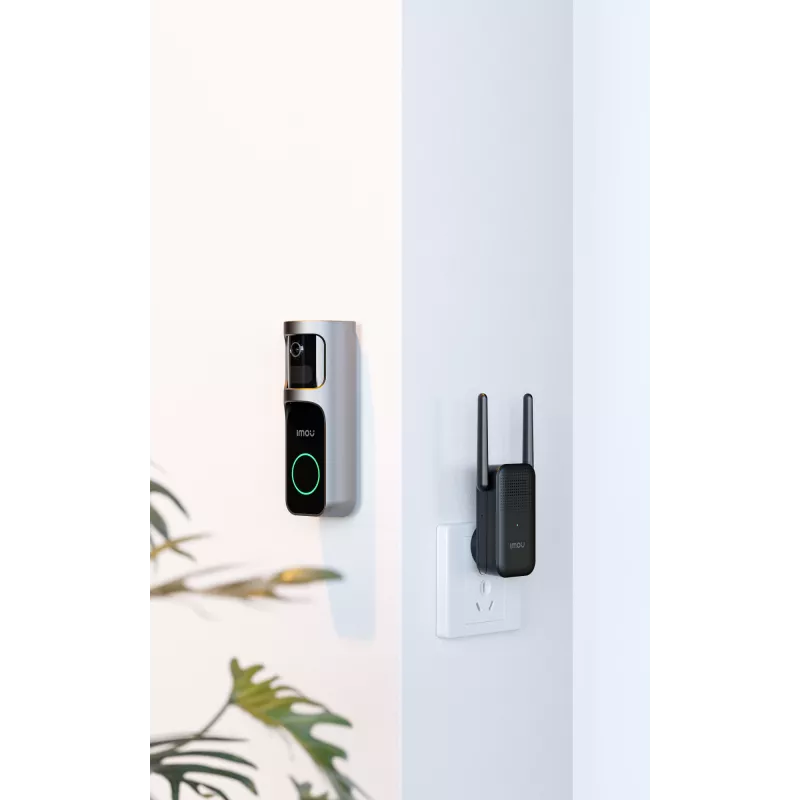 Imou Doorbell 2S Kit Black 3 MP Wireless Wall Mount