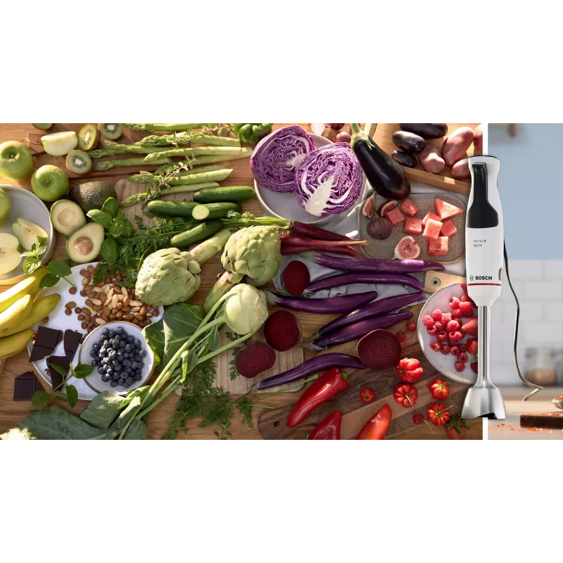 Bosch Serie 4 MSM4W210 blender 0.6 L Immersion blender 600 W Black, White