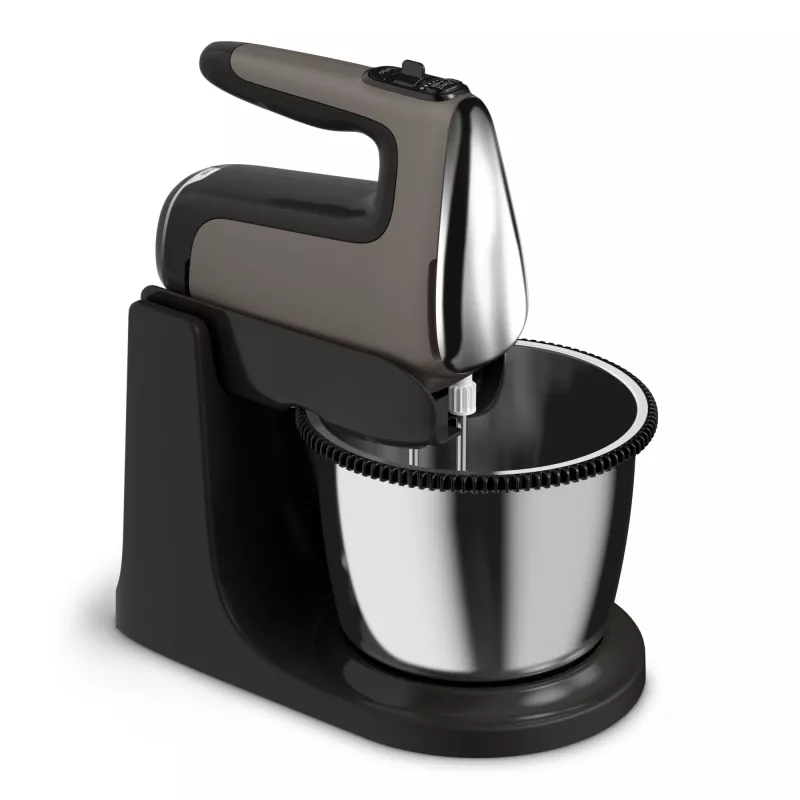 Tefal Powermix Silence HT654E38 hand mixer with stand bowl 600 W grey/black
