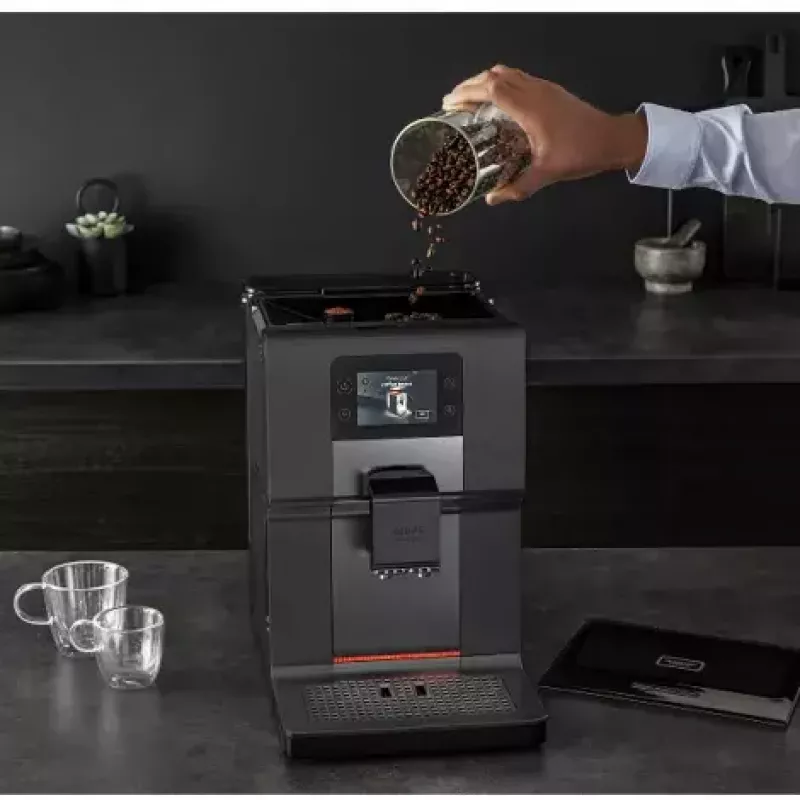 Espresso machine KRUPS EA875U 3 L water tank, 250 g bean hopper, Thermoblock, 1450 W