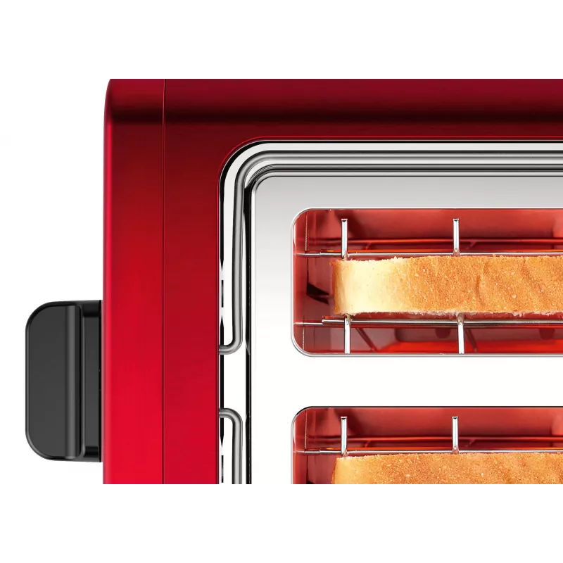 Bosch TAT3P424 toaster 2 slice(s) 970 W Black, Red