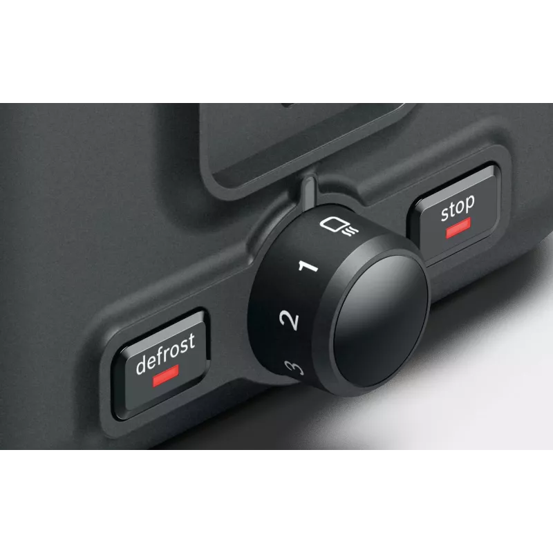 Bosch TAT3P424 toaster 2 slice(s) 970 W Black, Red