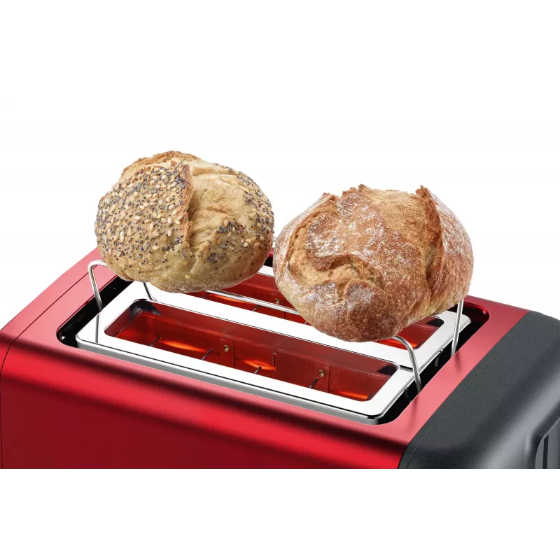 Bosch TAT3P424 toaster 2 slice(s) 970 W Black, Red