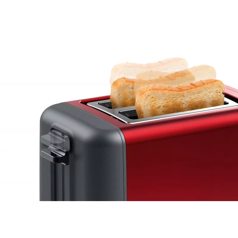 Bosch TAT3P424 toaster 2 slice(s) 970 W Black, Red