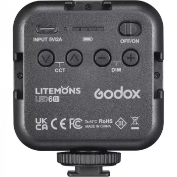 Camcorder flash Godox LED6BI Black 6500K Battery 10h