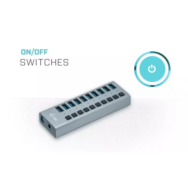 i-tec USB 3.0 Charging HUB 10 port + Power Adapter 48 W