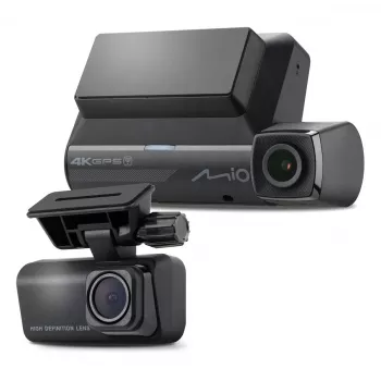 Dash cam MIO MiVue 956WD with GPS and Wi‑Fi, windshield mount for front view recording