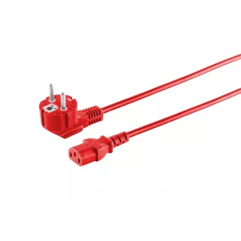 Microconnect MC-SCHUANGC13180R power cable Red 1.8 m Power plug type E+F C13 coupler