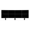Flat panel mount arm Vogel's MOMO C320B – black, max load 20 kg, width 47 mm