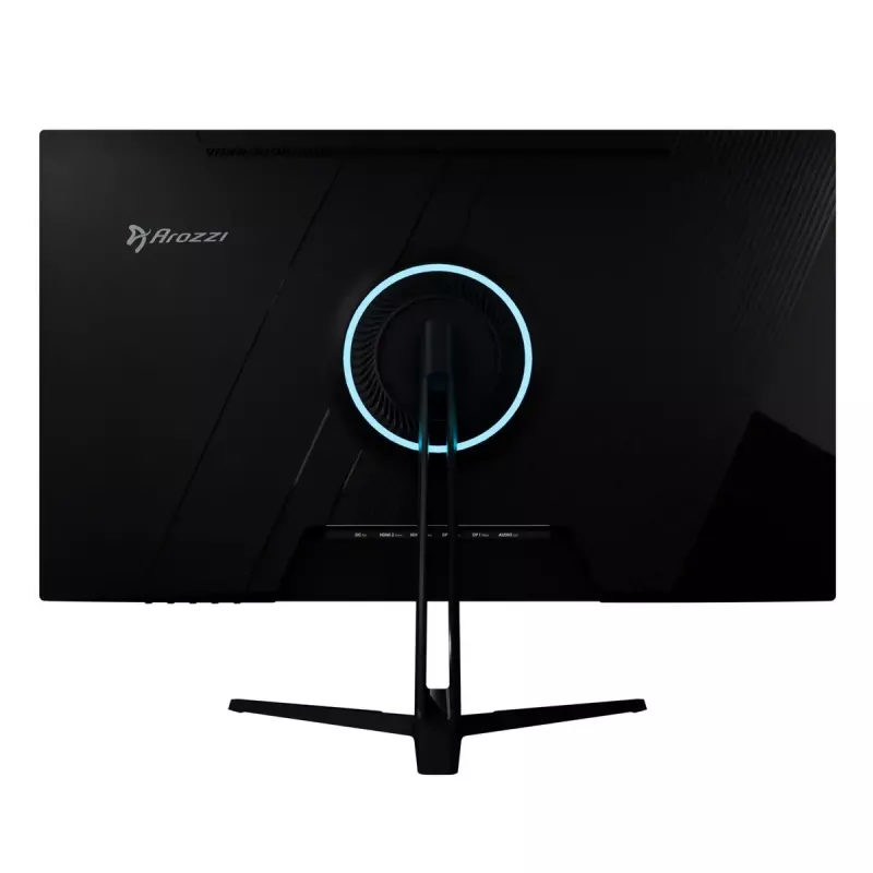 27 inch Arozzi Nova computer monitor, 2560 x 1440 Quad HD, IPS LED, 1 ms, VESA, built-in speakers — Black