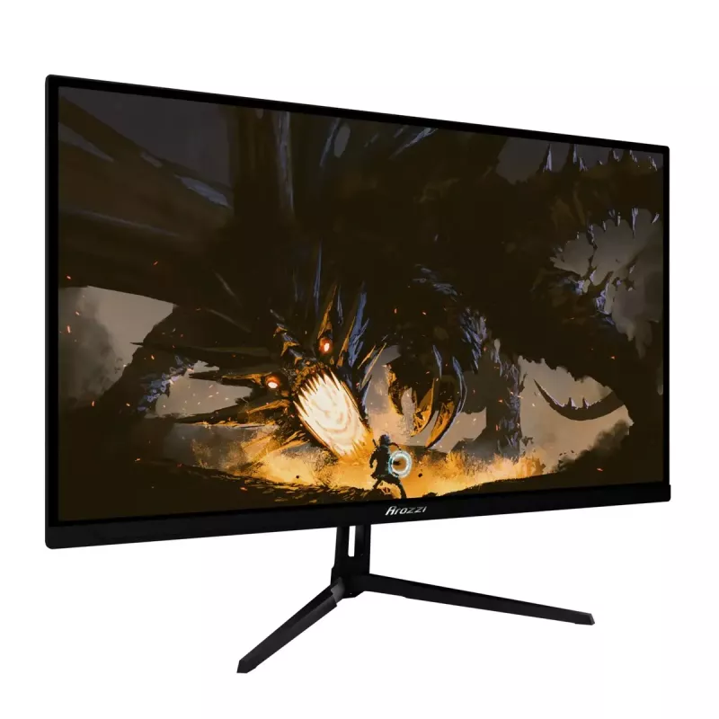 27 inch Arozzi Nova computer monitor, 2560 x 1440 Quad HD, IPS LED, 1 ms, VESA, built-in speakers — Black